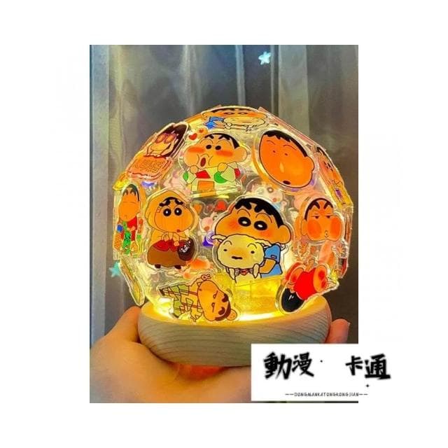 蠟筆小新夜燈蠟筆小新畢業禮物手作小夜燈小新水晶球生日禮物送閨蜜女生禮物男生禮物