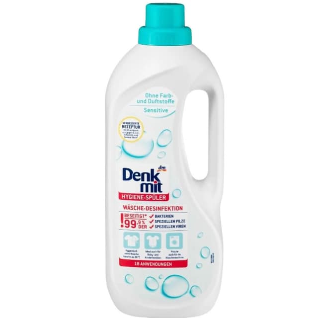 德國 denkmit 洗衣抗菌消毒液 無香衣物抗菌消毒液1500ml(嬰兒衣物消毒 敏感肌膚適用 環境消毒)