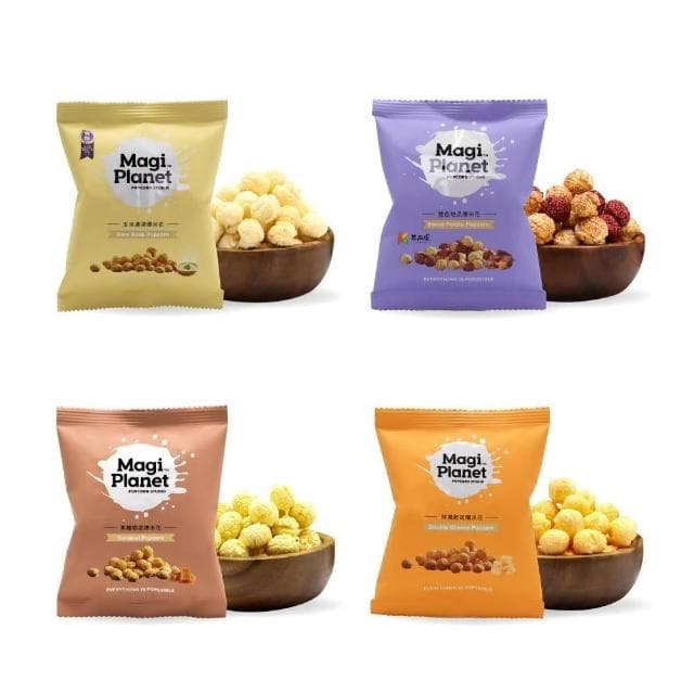 【星球工坊】Magi Planet 爆米花 熱銷分享包10g x4入(玉米濃湯/焦糖咖滋/特濃起司/雙色地瓜)