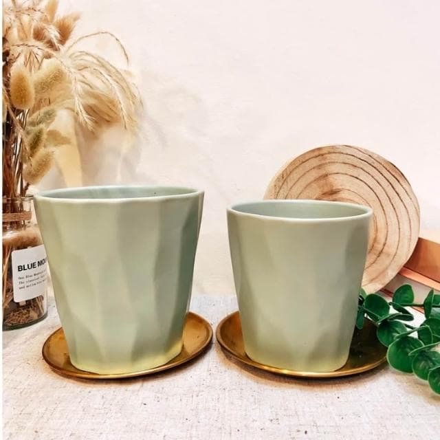 陶盆 經典幾何造型陶盆 花器 花盆 盆器 器皿 觀葉植物 多肉植物