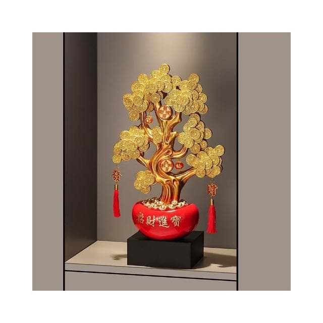 招財發財樹落地大型擺件辦公室客廳入戶玄關搖錢樹裝飾品開業禮物