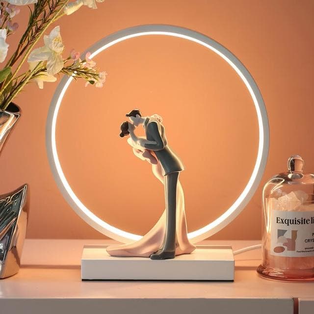 結婚小夜燈裝飾品擺件禮品送新人閨蜜實用颱燈訂婚新婚禮物情人節 婚禮用品 創意禮品 裝飾禮品 