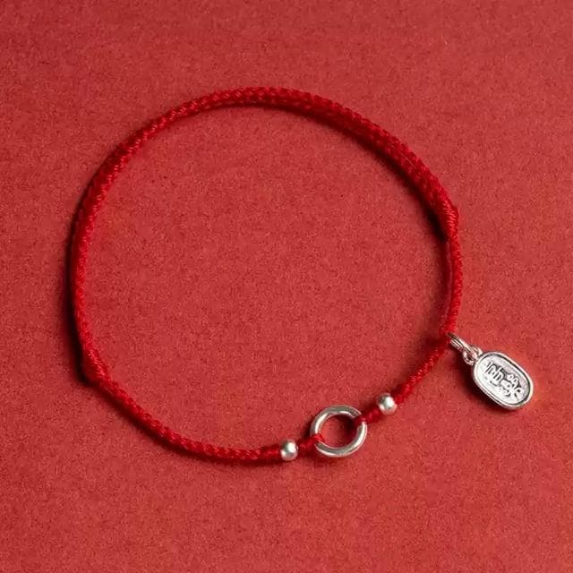 【米蘭精品】現貨+預購 純銀手鍊串珠手繩-轉運除穢淨化招財開運本命年純銀紅繩男2色74lh43