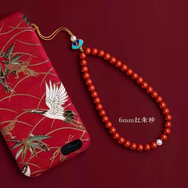 【米蘭精品】父親節禮物 現貨+預購 手機吊飾包包掛件吊飾吊件-轉運除穢淨化招財開運原礦朱砂手機鍊男2款74lh57
