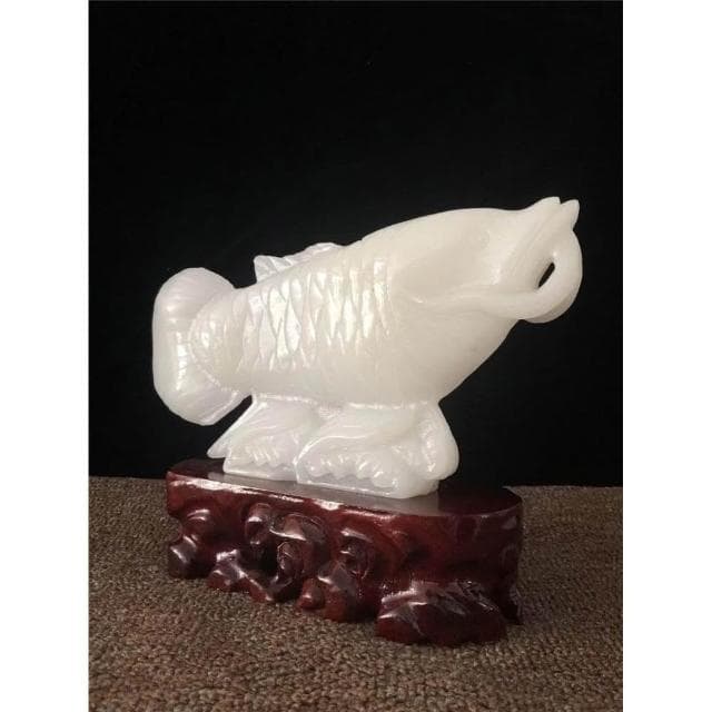 天然玉石招財金龍魚擺件家居喬遷裝飾客廳玄關電視櫃店鋪開業禮品