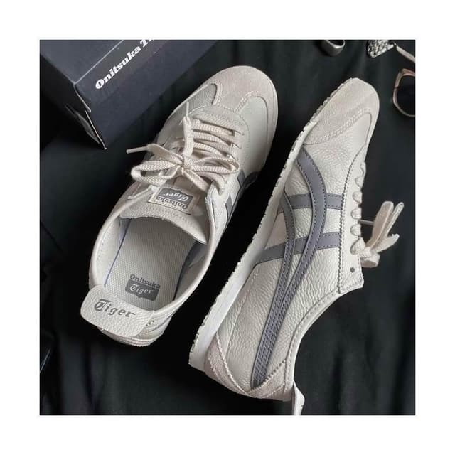 【Onitsuka Tiger】鬼塚虎 MEXICO 66 皮革 復古 休閒鞋 燕麥灰 女鞋 男鞋 休閒鞋  1183A201-250