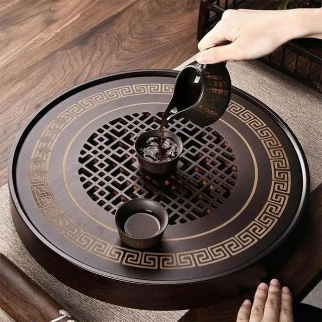 木質茶盤 茶托 茶臺 泡茶盤 茶具組 家用茶盤 實木茶盤 儲水式茶盤 竹制 實木瀝水盤DYT