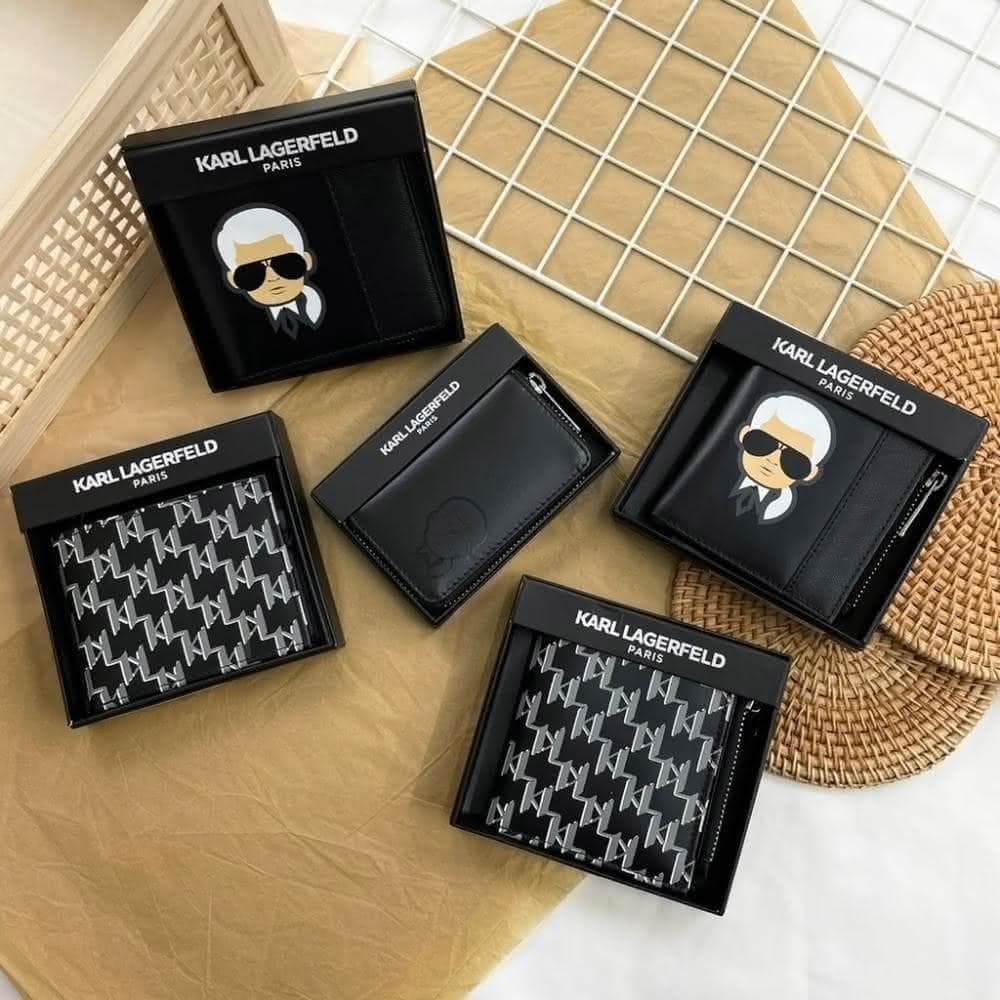 【KARL LAGERFELD 卡爾】質感送禮推薦 卡爾 皮夾 現貨  Karl  附盒 實用 零錢 卡夾 短夾 錢包 生日禮物 保證正品 送禮 #8740