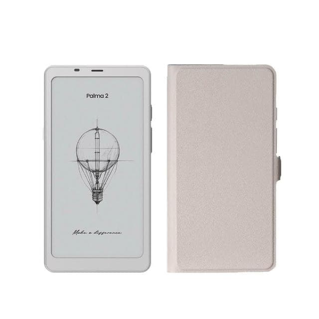 【BOOX 文石】BOOX Palma 2｜6.13 吋手機型電子紙閱讀器(輕羽白)，翻頁式皮套 ★全新現貨★