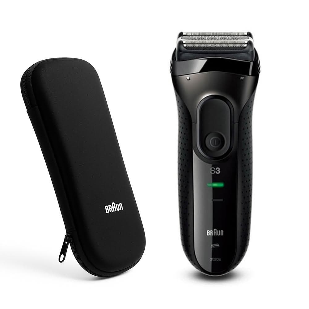 【BRAUN 百靈】德國百靈BRAUN 三鋒系列電鬍刀3020s-B加贈原廠旅行盒