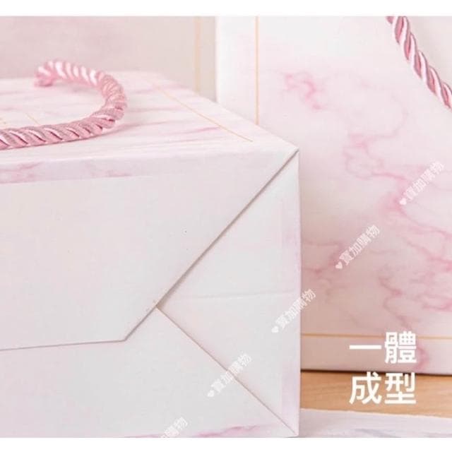 大理石紋禮品袋 禮物 贈品 婚禮小物 禮物袋 手提袋 紙袋 生日禮物 彌月周歲 探房送禮 交換禮物手提袋