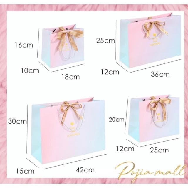 金色愛心💛ins 風禮品袋 紙袋 禮物袋 絲帶蝴蝶結包裝 送禮 袋子 提袋 包裝袋紙袋 禮物袋 禮物包裝 聖誕節禮物袋