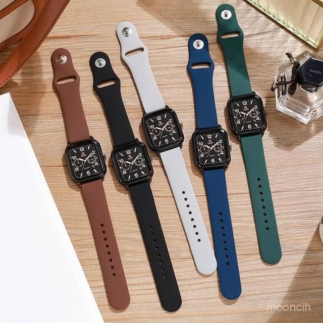 偉偉錶錶 日韓簡約ins高顔學生手錶女款輕奢小衆不撞款高級感女生方形女錶