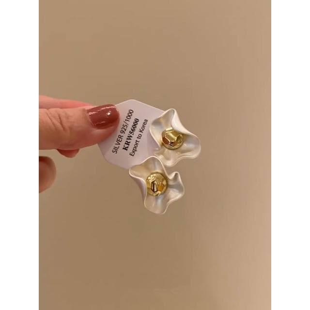 🎗飾間首飾鋪 方形圓臉不規則立體金屬春夏耳環首飾女輕奢高級感耳飾氣質獨特飾品