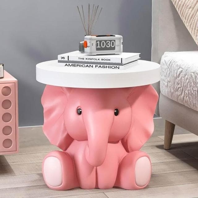 創意大象茶幾 客廳落地擺件茶几🎁禮物 電視櫃沙髮旁茶幾 臥室床頭櫃 喬遷新居禮品邊幾 茶幾 創意邊幾 沙發茶幾送禮