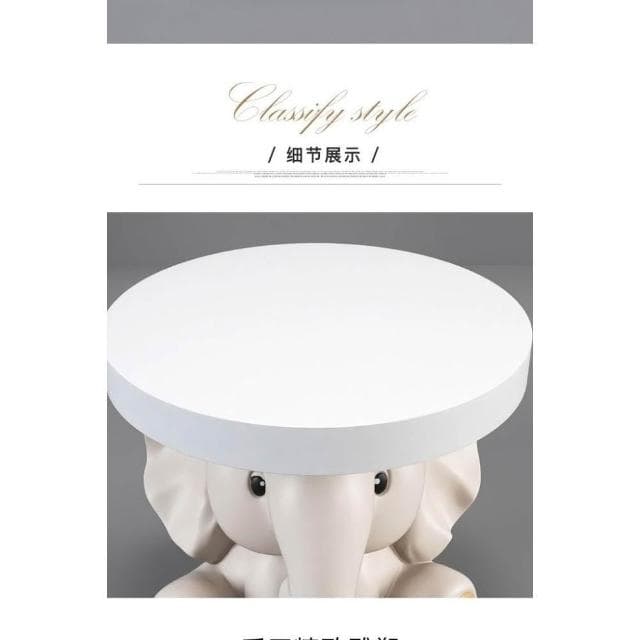 創意大象茶幾 客廳落地擺件茶几🎁禮物 電視櫃沙髮旁茶幾 臥室床頭櫃 喬遷新居禮品邊幾 茶幾 創意邊幾 沙發茶幾送禮