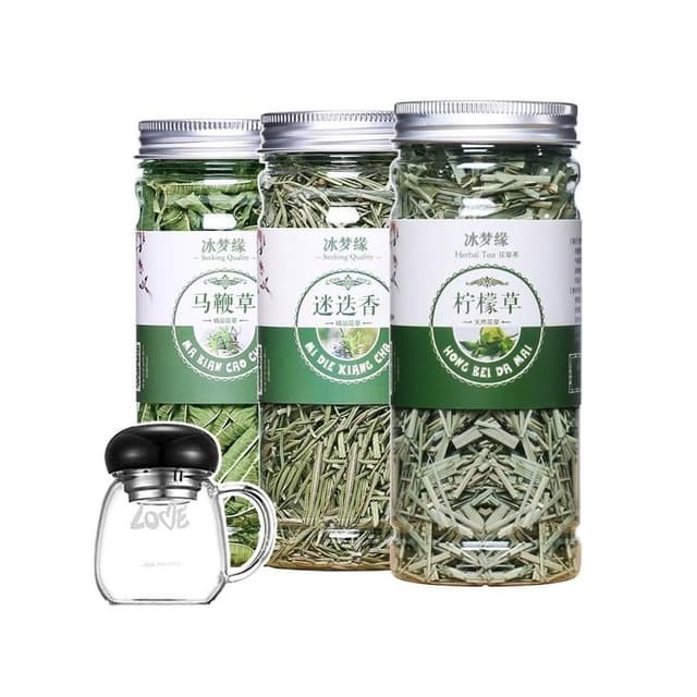 翰翰甄選 三草茶檸檬草馬鞭草迷迭香花草茶組閤花茶三草茶花草茶