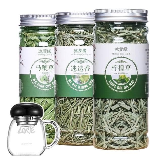 翰翰甄選 三草茶檸檬草馬鞭草迷迭香花草茶組閤花茶三草茶花草茶