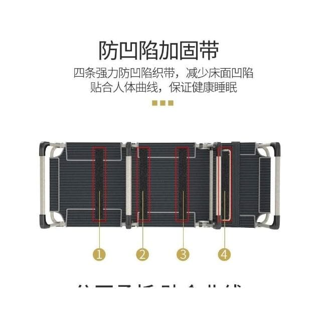 午休床 折曡床 陪護床 貝聖美折疊床辦公室午休床單人床傢用簡易成人午睡行軍三折床躺椅