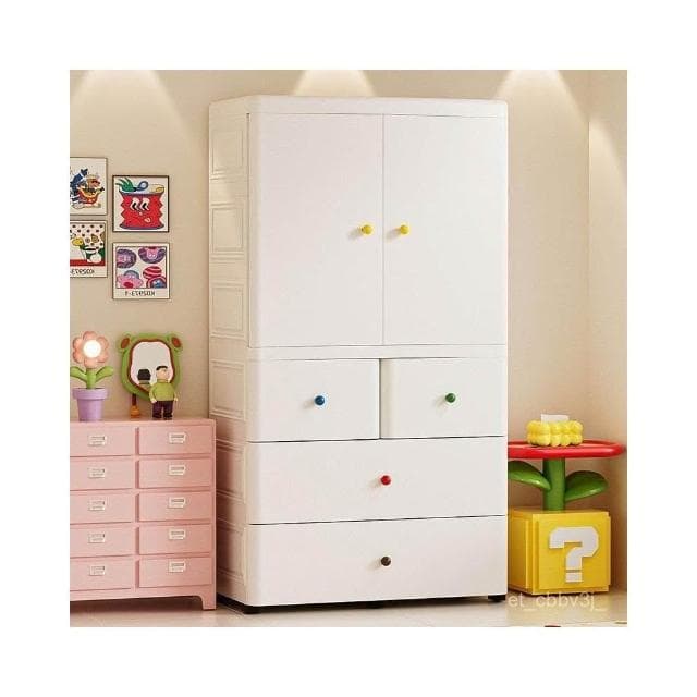 新品💙兒童衣櫃 寶寶衣櫃 寶寶衣櫥 兒童衣櫥 嬰兒收納櫃 整理置物櫃 收納架 玩具收納架 簡易兒童衣櫥 衣服整理儲物櫃