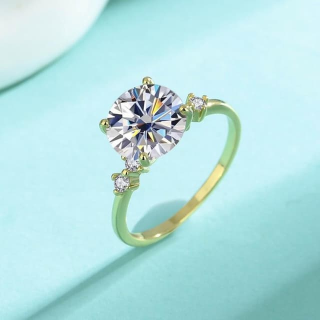 【米蘭精品】現貨+預購 頂級莫桑鑽石戒指925純銀戒指婚戒女鑽戒子求婚戒情人節禮物-高級3克拉D色戒74lp36