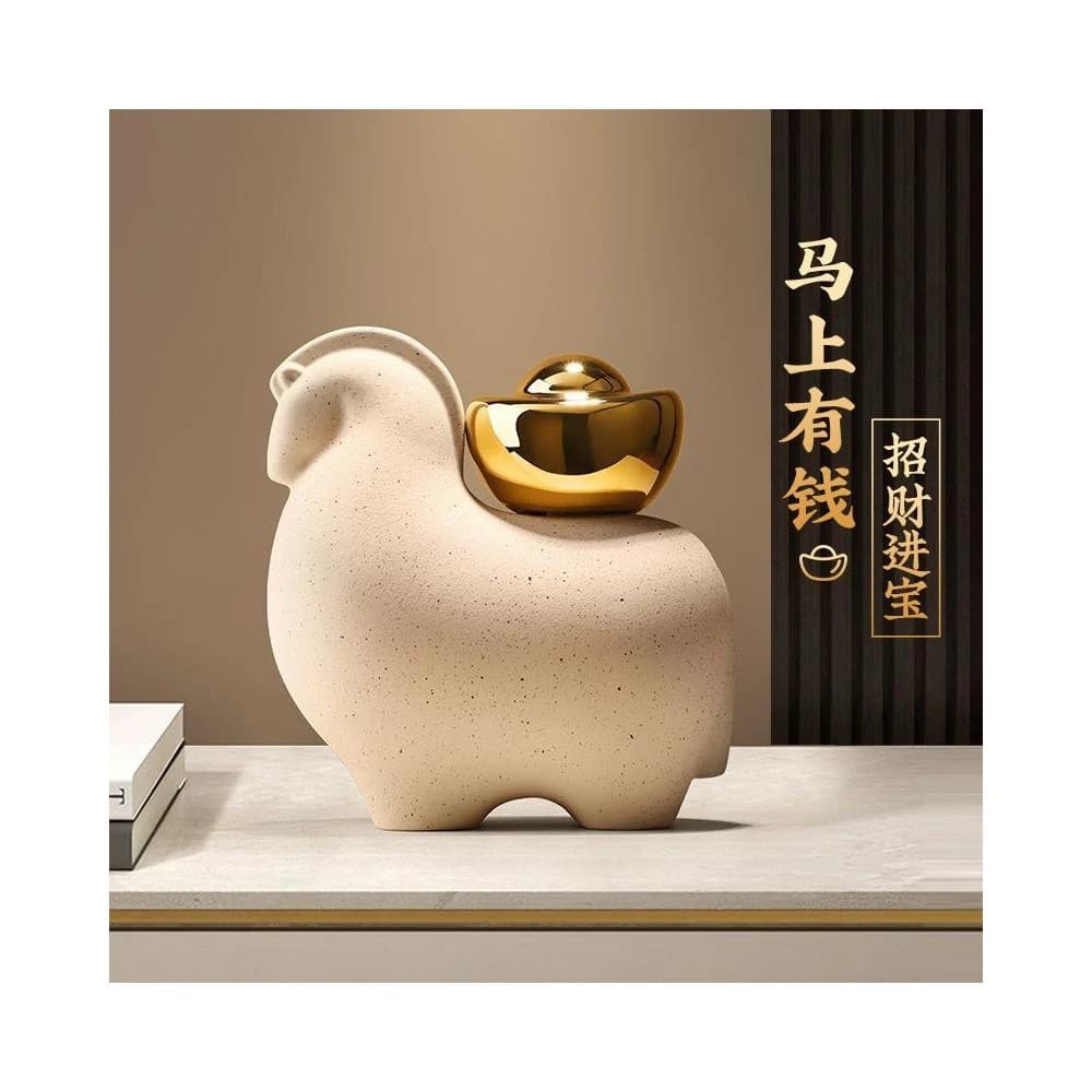 馬上有錢 擺件 玄關擺件 入厝禮物 玄關擺件 招財 招財擺飾 招財擺件 入厝擺件 財位擺飾 開幕送禮 裝飾喬遷開業禮物