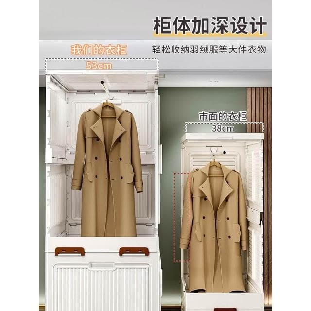 免安裝成人寶寶衣櫃兒童衣服整理箱家用簡易嬰兒小衣櫥塑膠儲物櫃
