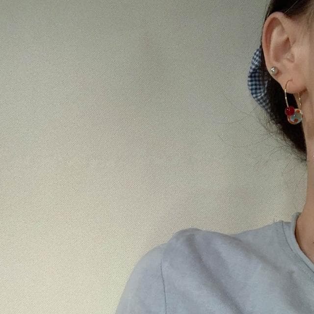 🎗飾間首飾鋪 春夏彩色多巴胺圓球圈耳環首飾爆款設計感小眾耳圈耳飾飾品