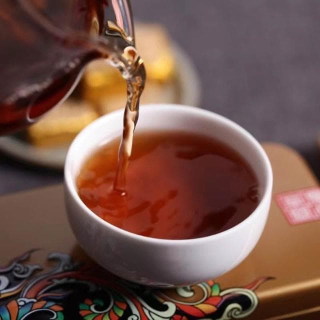 阿四嫂  沱茶/茶葉 雲南普洱茶葉 2003年小金磚 迷你小沱茶500g 檟字方磚