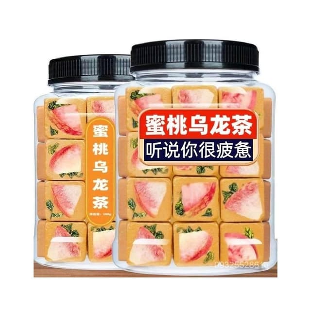 阿四嫂    蜜桃烏龍蜂蜜冰糖獨立裝凍乾果茶水蜜桃混閤型沖泡水果茶女生零食