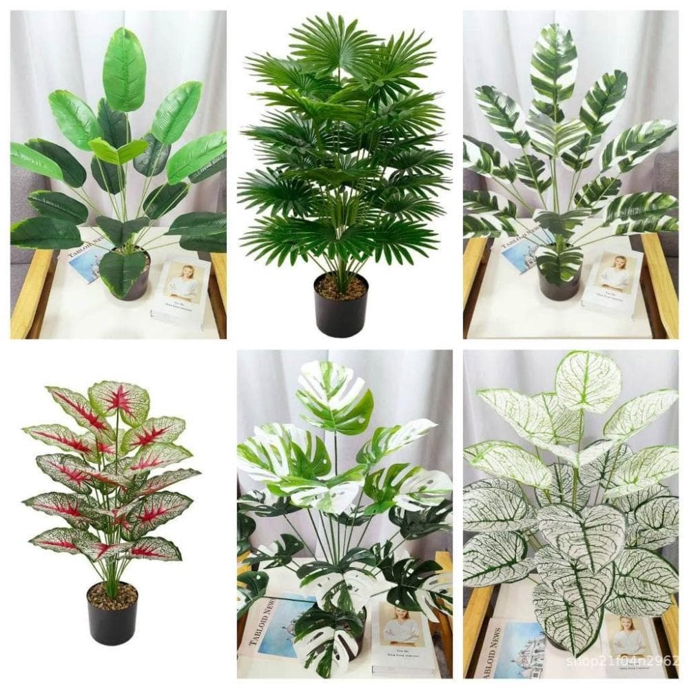 仿真植物 發票現貨 仿真盆栽 園藝 仿真植物 白斑龜背芋 斑葉龜背芋 仿真龜背芋 仿真室內植物 龜背芋 斑葉