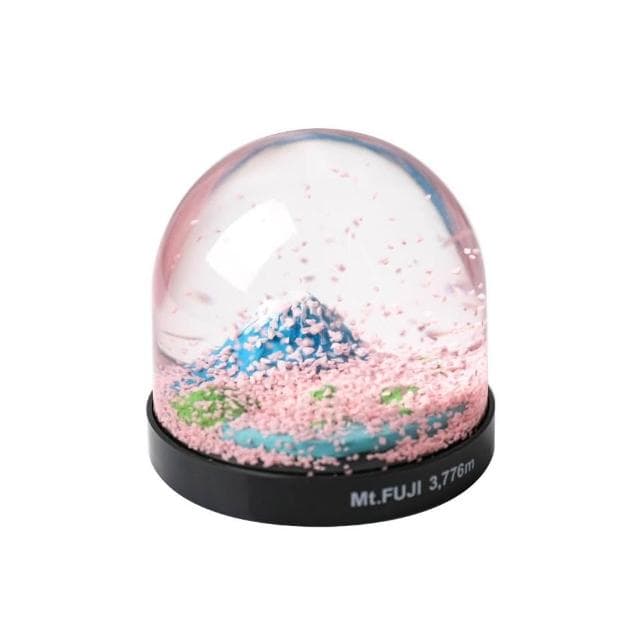 送生日禮物生日日本雪景擺件櫻花富士山水晶球女友浪漫節球男女神