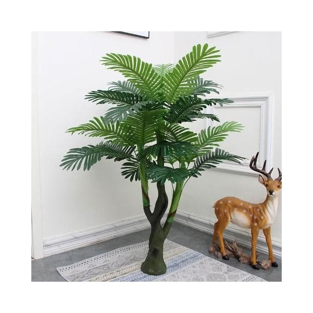 宅配免運🚚 仿真散尾葵 假盆栽綠植 輕奢客廳裝飾 落地假花擺件 大型仿生植物