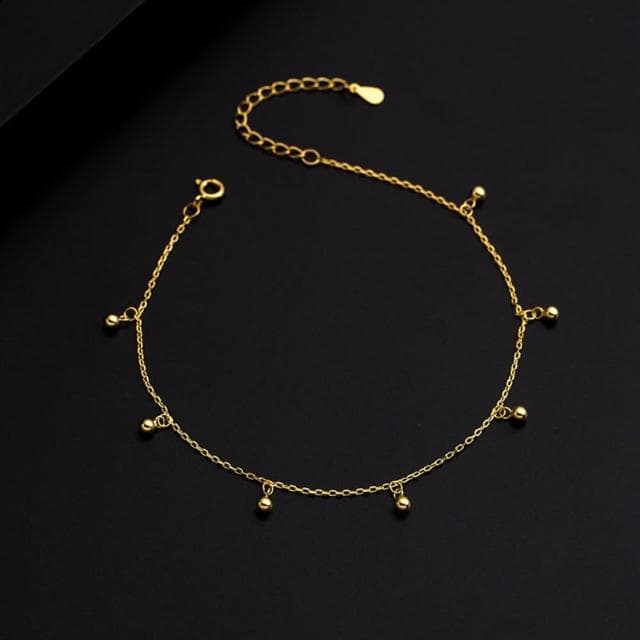 【巴黎精品】紐約精品 現貨+預購 925純銀腳鍊手鍊腳鏈腳踝鏈足鏈腳飾手鏈情人節禮物-異域風小銀珠女飾品2色a1kk15