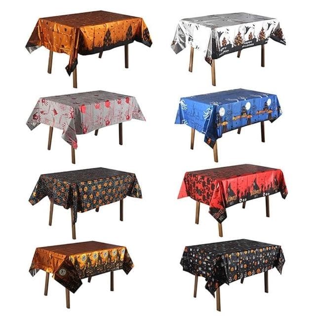 亮面鋁膜桌布 (鋁膜桌布 一次性桌布 桌巾 亮面桌布 彌月 滿月 週歲生日 餐桌布 餐巾 台布 派對佈置 萬聖節)