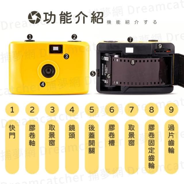 【捕夢網】底片相機(傻瓜相機 膠卷 復古膠片 防水照相機 復古相機 相機 膠捲相機 交換禮物)