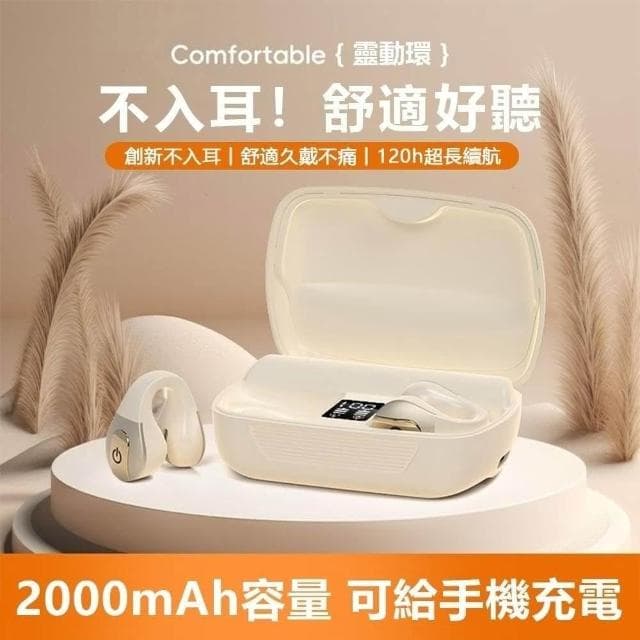 台灣現貨 藍芽耳機2024新款 無線耳掛夾耳式 軟硅膠久戴不痛 運動降噪 超長續航 無感延遲 防雨防汗 安卓華為蘋果通用