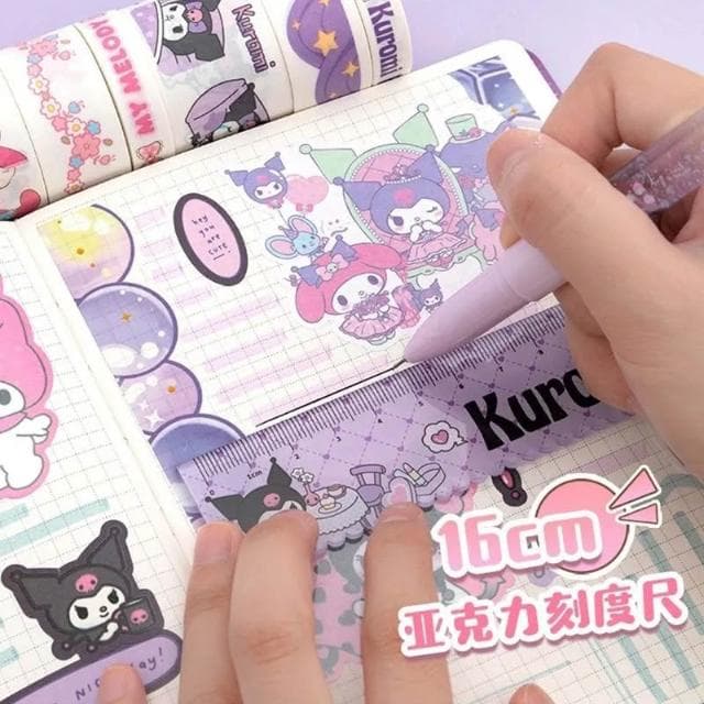 禮物 生日禮物 文具組三麗鷗文具禮盒套裝庫洛米手帳本紫學生可愛兒童女孩手帳大禮包