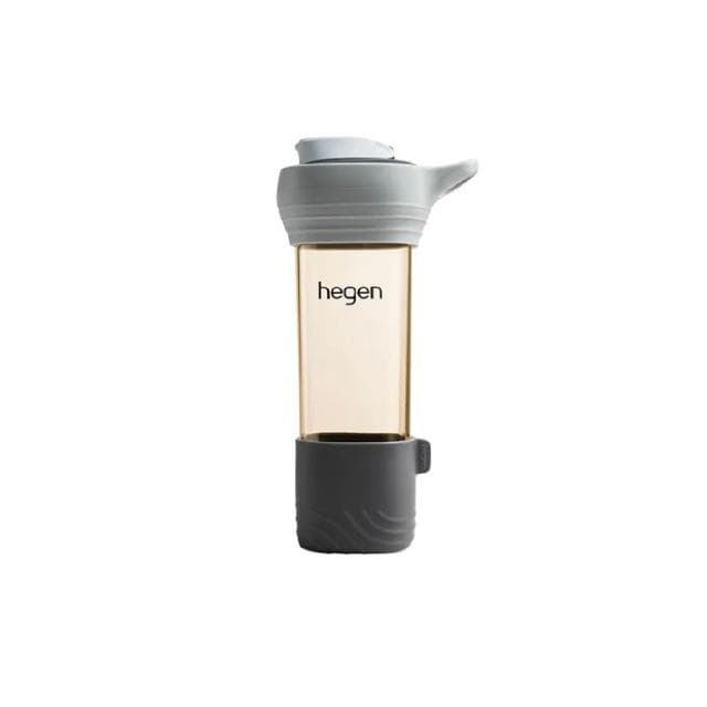 【hegen】Lifestyle｜PPSU隨行輕量水瓶 450ml-巴黎灰（附矽膠提把和防滑套）