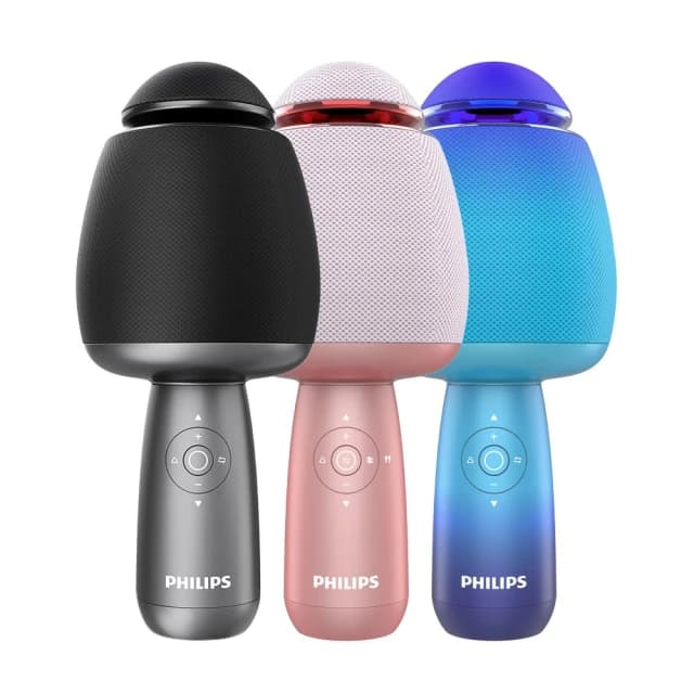 【Philips 飛利浦】唱放一體K歌 無線麥克風 【公司貨】可消原聲 藍芽麥克風 麥克風 麥克風音響 行動KTV DLM9318