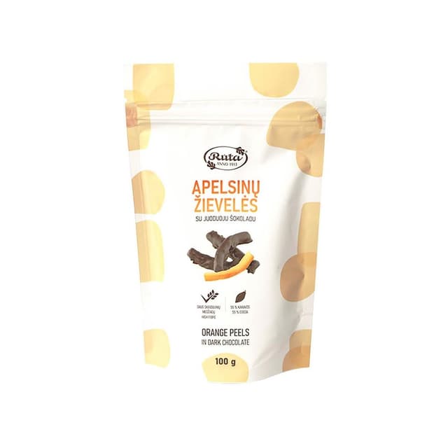 【Ruta 露特巧克力】露特 ｜ 立陶宛百年國寶級巧克力 ｜ 香橙黑巧克力 ｜ 橙條巧克力 100g