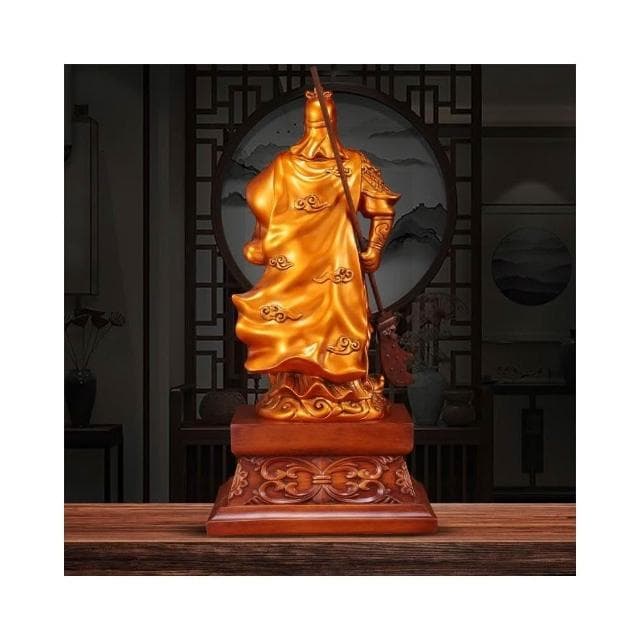 金關公擺件 武財神 家用關二爺 關羽 武財神爺 供奉神像 店鋪開業公司送禮 客廳供奉招財