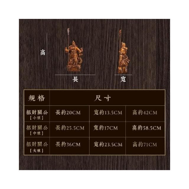 關公像 關二爺擺件 武財神 關羽雕像 做生意招財 開業送禮 家中供奉神像 客廳擺件 店鋪公司供奉擺設