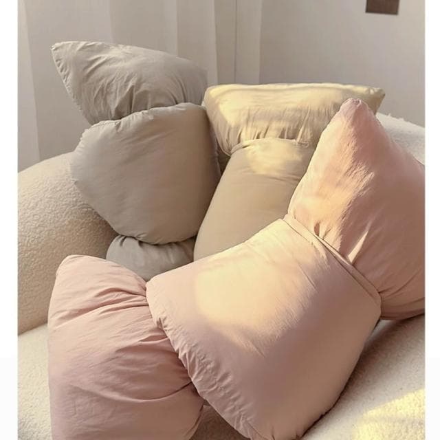【Arvo Home 蒔桄家居】大蝴蝶結の萌系抱枕 (沙發靠墊 交換禮物  蝴蝶結抱枕 沙發抱枕 舒壓抱枕 多功能抱枕）