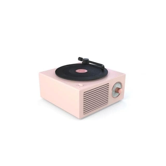 原子黑膠唱機音響復古唱片機藍牙音響充電可插TF便攜移動小鋼砲