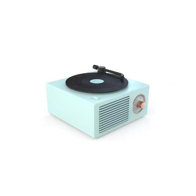 原子黑膠唱機音響復古唱片機藍牙音響充電可插TF便攜移動小鋼砲