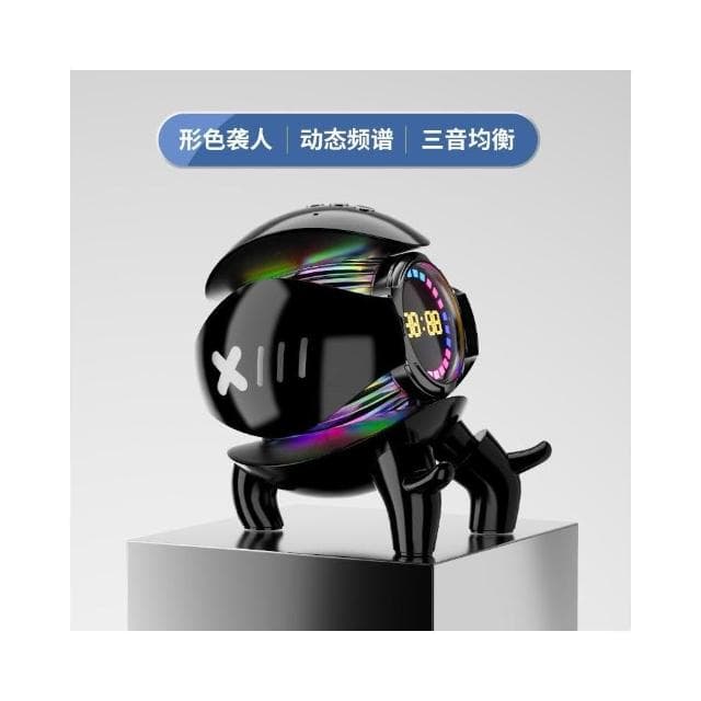 機甲怪獸藍牙音響多功能收音機時鐘鬧鐘插卡USB充電高音質AI音箱