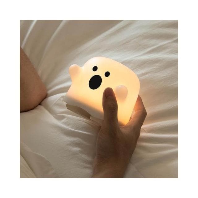 新品幽靈小夜燈拍拍情感燈USB可愛歐美風萬聖節禮物氛圍檯燈