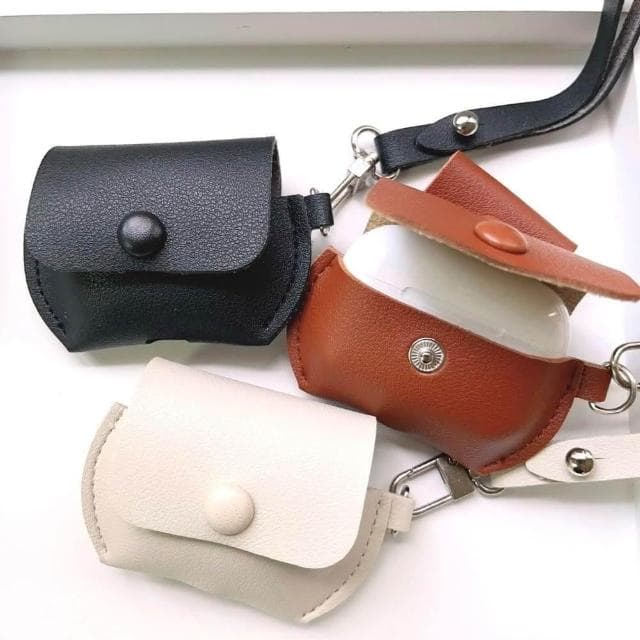 GTPSHOP  皮革耳機包 airpods 1 2 3 代 pro pro2 皮革耳機包 棕色 耳機殼 蘋果無線耳機套