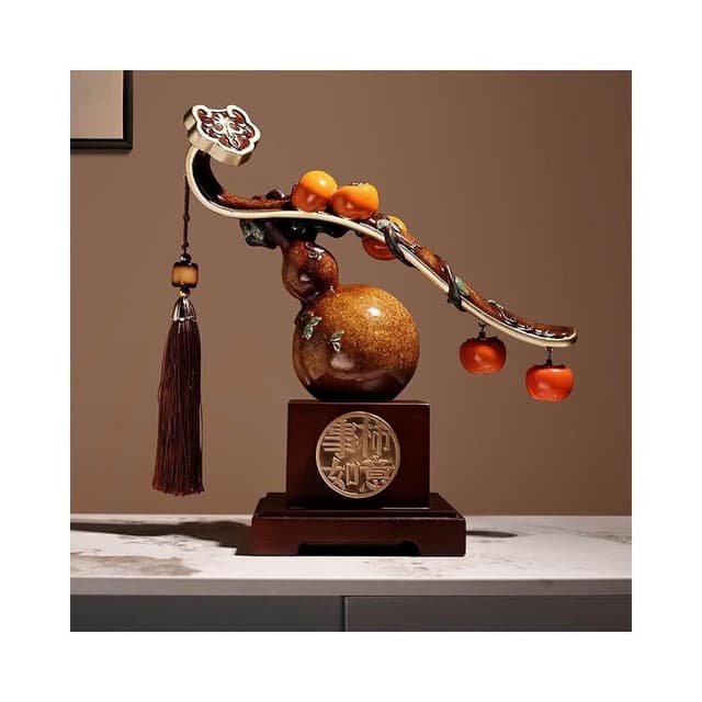 創意新中式如意擺件 軟裝家居 玄關裝飾 送朋友喬遷 裝飾品 開業喬遷生日禮物